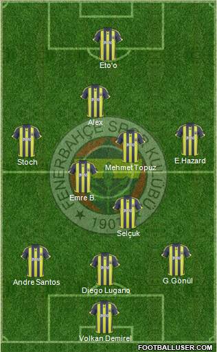 Fenerbahçe SK Formation 2010