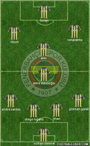 Fenerbahçe SK Formation 2010