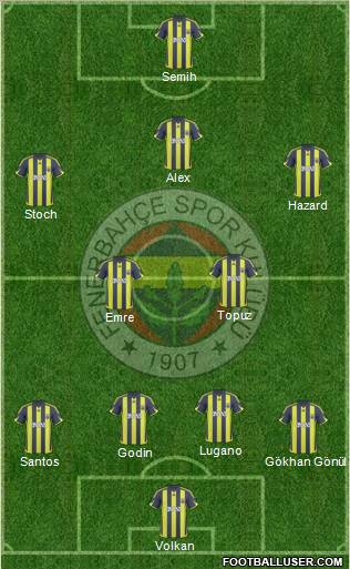 Fenerbahçe SK Formation 2010