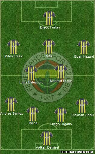 Fenerbahçe SK Formation 2010