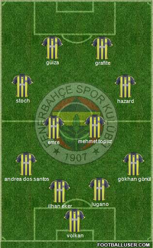 Fenerbahçe SK Formation 2010