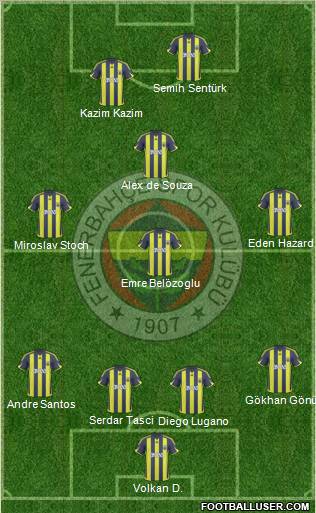 Fenerbahçe SK Formation 2010