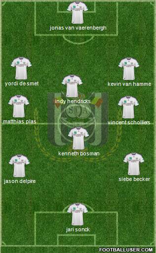 RSC Anderlecht football formation