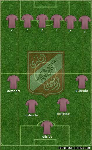 Al-Ahly Sporting Club Formation 2010