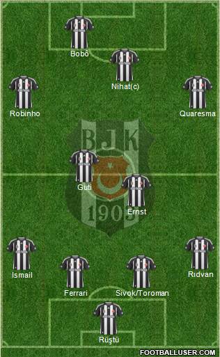 Besiktas JK Formation 2010