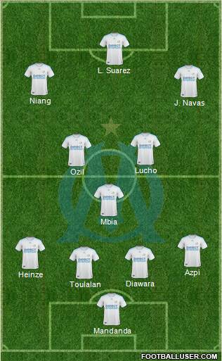 Olympique de Marseille football formation