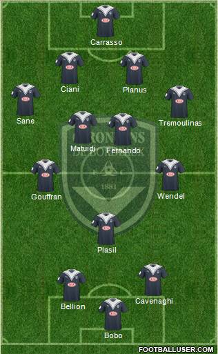 FC Girondins de Bordeaux Formation 2010