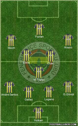 Fenerbahçe SK Formation 2010