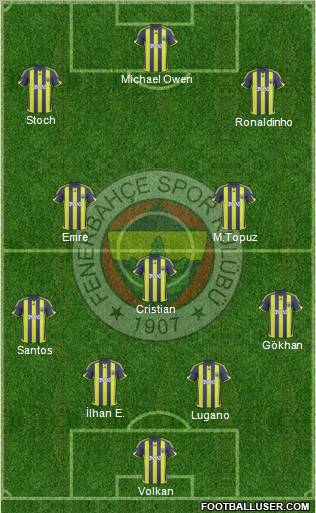 Fenerbahçe SK Formation 2010