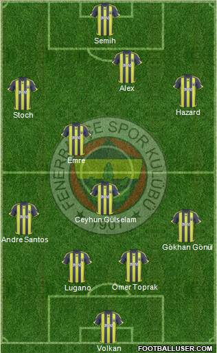 Fenerbahçe SK Formation 2010