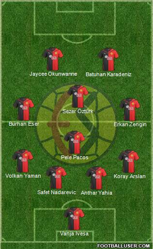 Eskisehirspor football formation