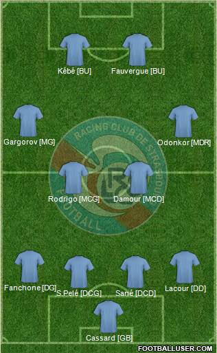Racing Club de Strasbourg-Football Formation 2010