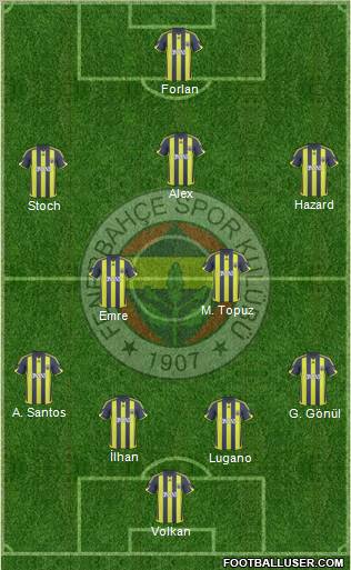 Fenerbahçe SK Formation 2010