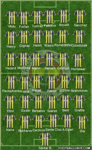 Fenerbahçe SK Formation 2010