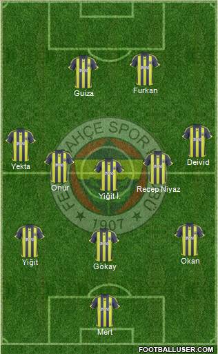 Fenerbahçe SK Formation 2010