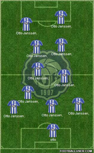 Helsingin Jalkapalloklubi Formation 2010