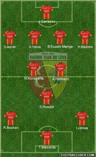 Racing Club de Lens football formation