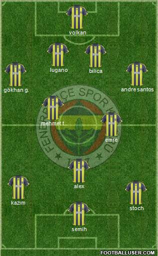 Fenerbahçe SK Formation 2010