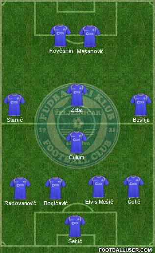 FK Zeljeznicar Sarajevo Formation 2010