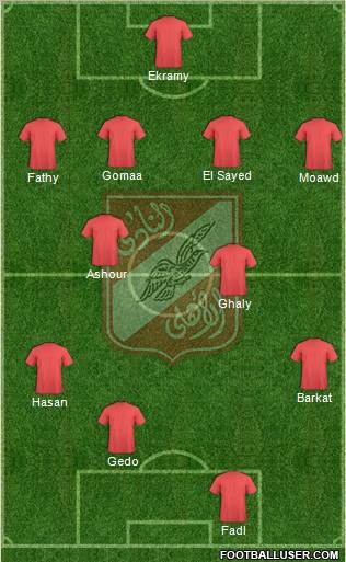 Al-Ahly Sporting Club Formation 2010