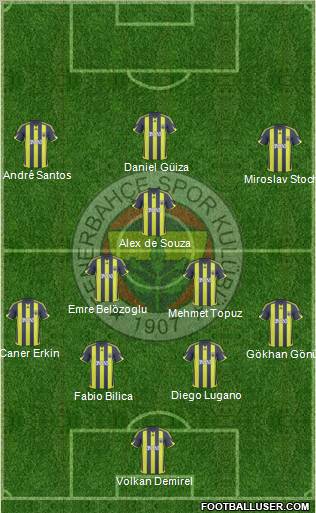 Fenerbahçe SK Formation 2010