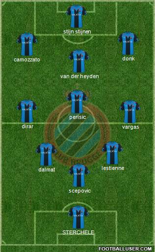 Club Brugge KV football formation