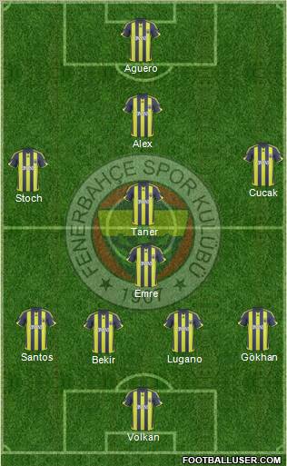 Fenerbahçe SK Formation 2010