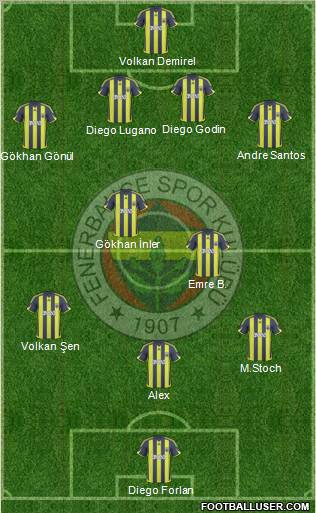 Fenerbahçe SK Formation 2010