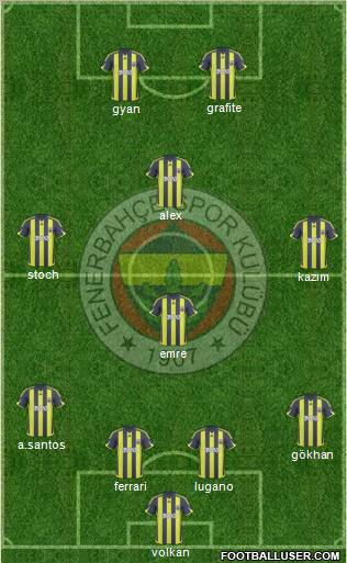 Fenerbahçe SK Formation 2010