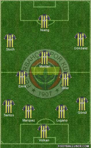 Fenerbahçe SK Formation 2010