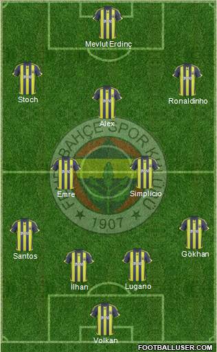 Fenerbahçe SK Formation 2010
