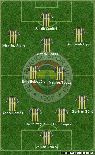 Fenerbahçe SK Formation 2010