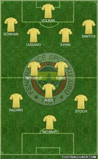 Fenerbahçe SK Formation 2010