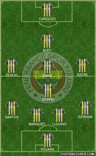 Fenerbahçe SK Formation 2010