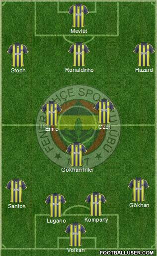 Fenerbahçe SK Formation 2010