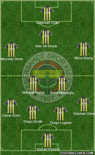Fenerbahçe SK Formation 2010