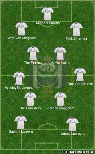 RSC Anderlecht football formation