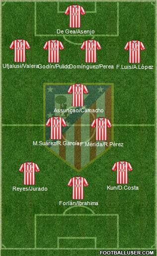 C. Atlético Madrid S.A.D. Formation 2010
