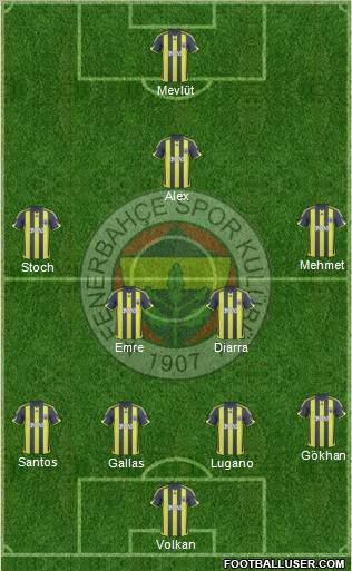Fenerbahçe SK Formation 2010