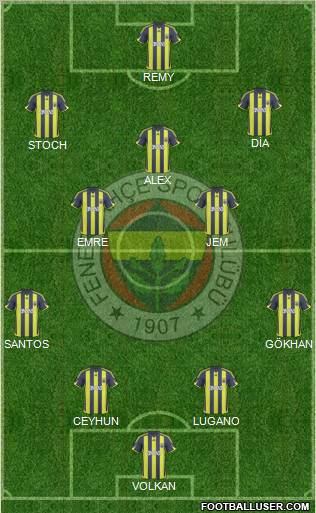 Fenerbahçe SK Formation 2010