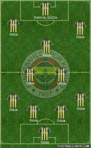 Fenerbahçe SK Formation 2010