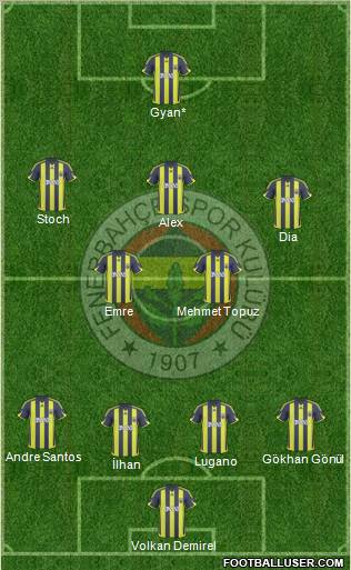 Fenerbahçe SK Formation 2010