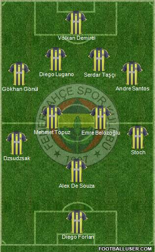 Fenerbahçe SK Formation 2010