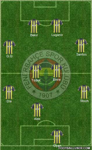 Fenerbahçe SK Formation 2010