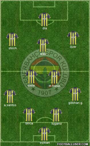 Fenerbahçe SK Formation 2010