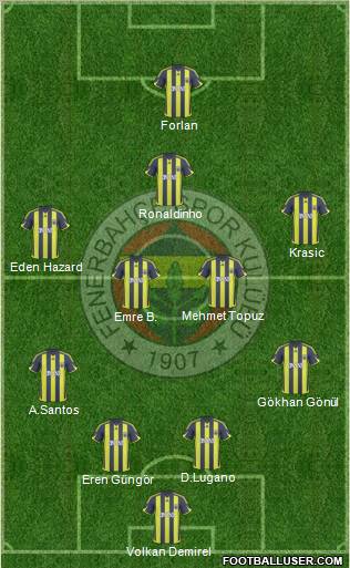 Fenerbahçe SK Formation 2010