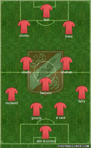Al-Ahly Sporting Club Formation 2010