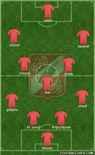 Al-Ahly Sporting Club Formation 2010