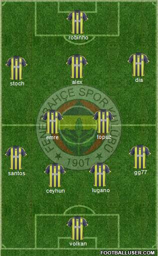 Fenerbahçe SK Formation 2010