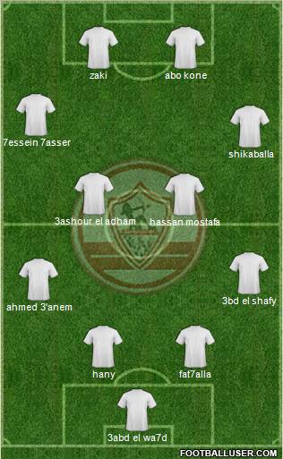 Zamalek Sporting Club Formation 2010